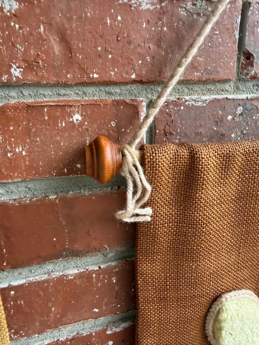 Handmade Floral Hooked Wall Tapestry Hangings - Earth Tones